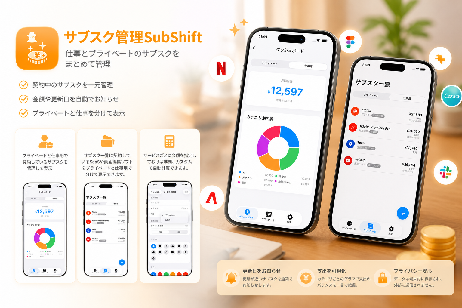 SubShift - アプリのスクリーンショット